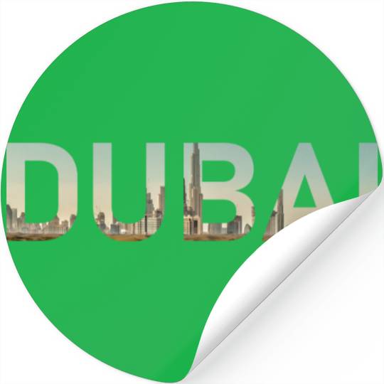 Dubai Desert Skyline United Arab Emirates UAE Stickers