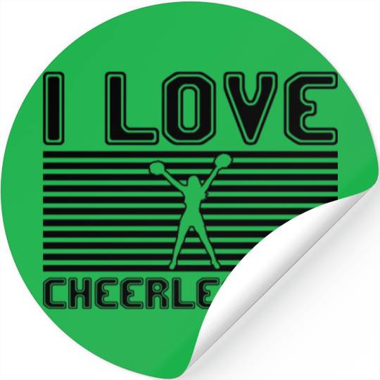 I love cheerleading Stickers