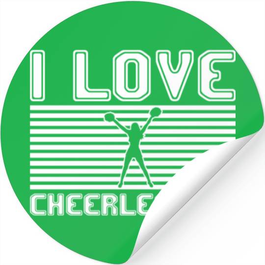 I love cheerleading Stickers