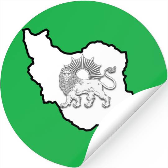 Iran Lion Sun Stickers
