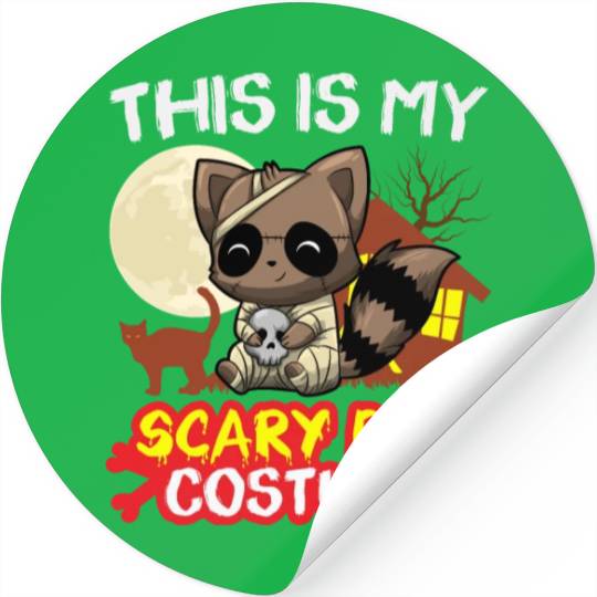This Is My Scary Dad Costume Funny Halloween Stickers