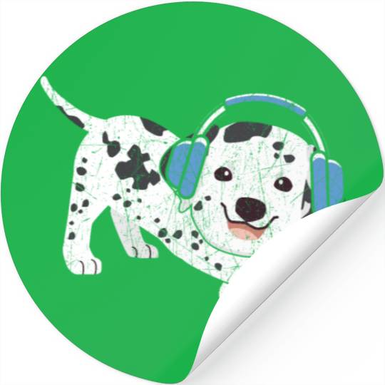 Video Game Player Paw Puppy Breeder Dalmatian Dog Stickers