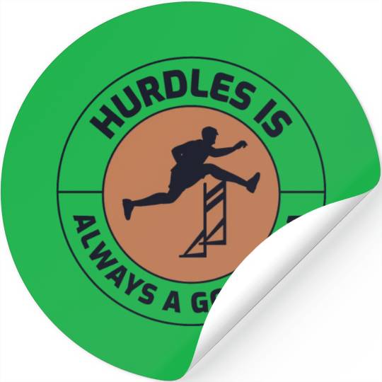 Hurdles Hurdling Hurdler Running Runner Athletes Stickers