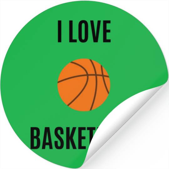 I love basketball Stickers