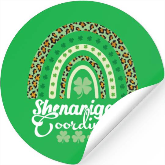 Shenanigans Coordinator Matching Teacher Rainbow Stickers