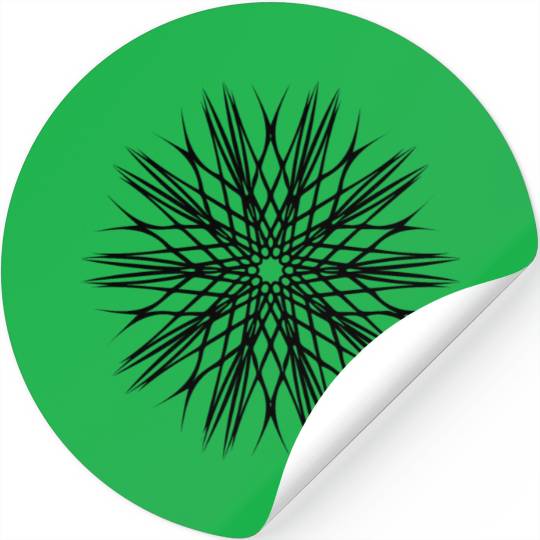 Geometric Lines Circle Mandala Shape Stickers