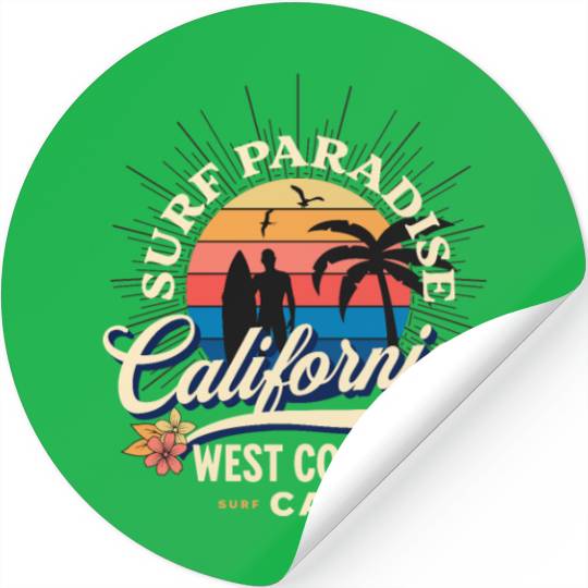 Surf Paradise Stickers