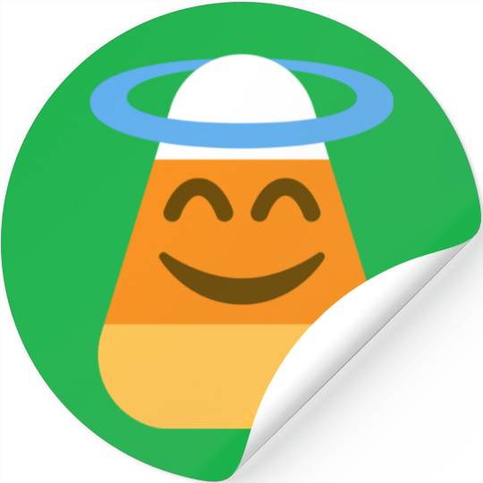 Angel Candy Corn Halloween Costume Stickers