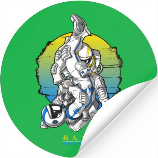 Jiu Jitsu Astronaut Stickers