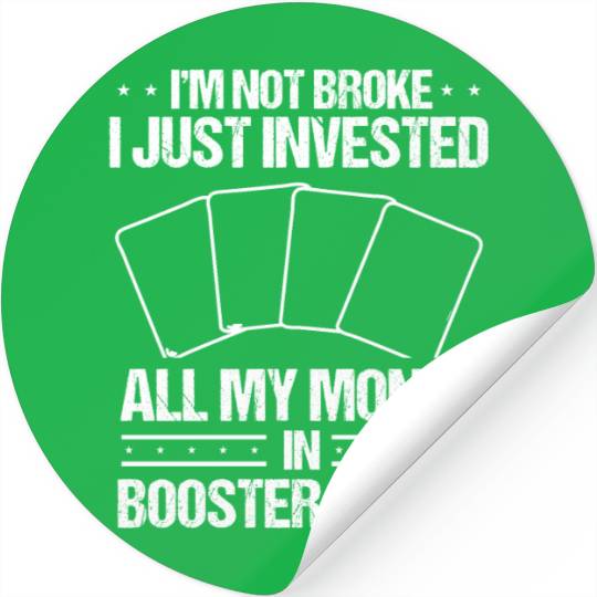 Trading Card Collecting broke Money Card Game Stickers
