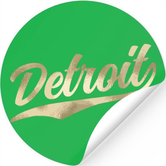 Detroit Michigan Cool Retro 1970S Vintage Stickers