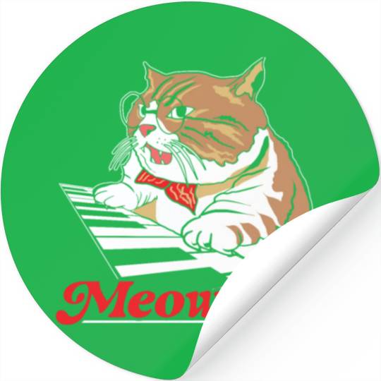 Meowzart Piano Cat Musician Musical Pianist Music Stickers
