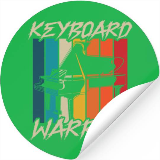 Keyboard Warrior Piano Musician Pianist Music Stickers