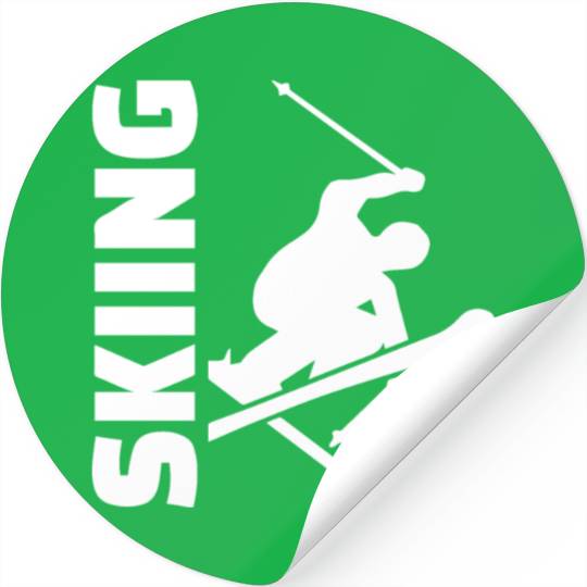 Skiing Stickers