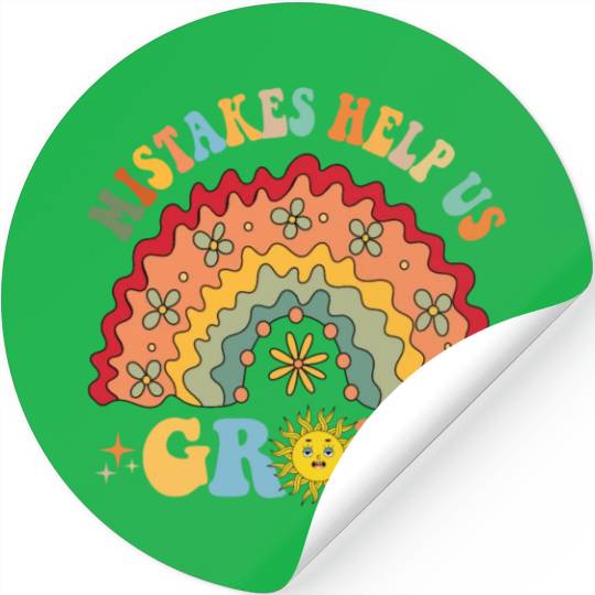 Mistakes Help Us Grow Groovy Growth Mind Stickers