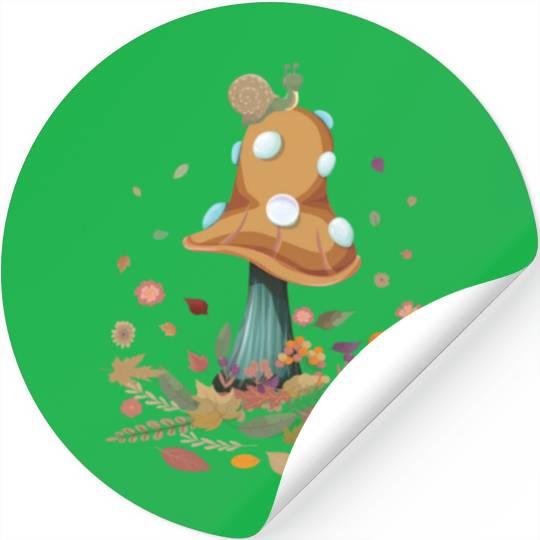 Goblincore Snail Mushroom Cottage Core Cottagecore Stickers