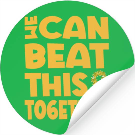 We Can Beat This Childhood Cancer Awareness Stickers
