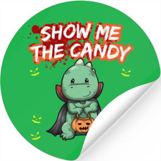Show Me The Candy Halloween Costume Trick Or Treat Stickers