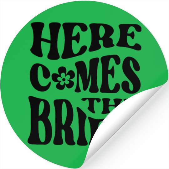 Bride I Do Crew Retro Bachelorette Party Bride Stickers