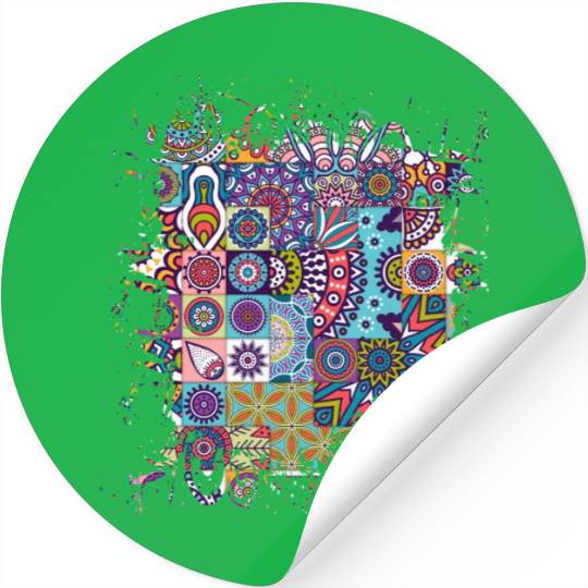 Joyful mosaic Stickers