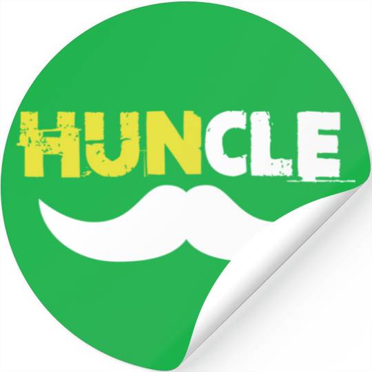 Huncle Eroded Yellow Stickers