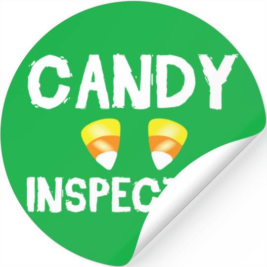 Candy Inspector Spooky Halloween Trick Or Treat Stickers