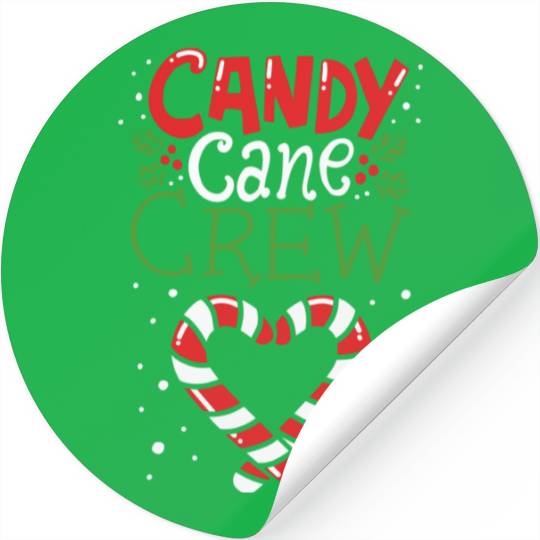 Candy Cane Crew Christmas Sweet Mistletoe Holiday Stickers