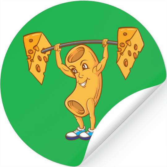 Macaroni Cheeselifting For Macaroni Cheese Lover Stickers
