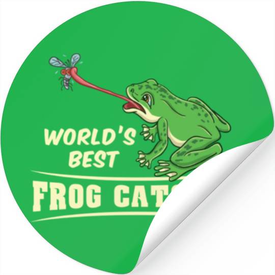 World s Best Frog Catcher For Herpetologist Stickers