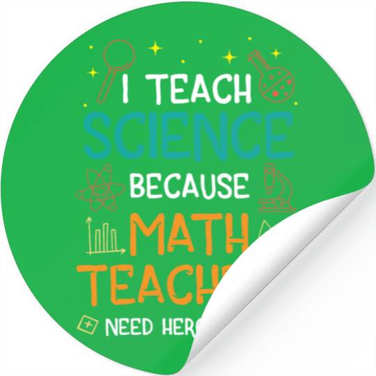 Science Teacher Funny Saying Teacher's Day Gift Stickers