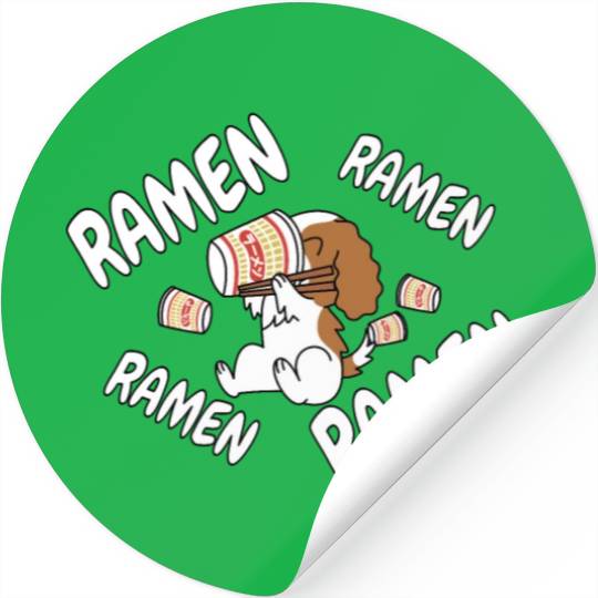 Cavalier King Charles Spaniel Instant Ramen Stickers