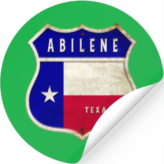 Abilene Texas crest flags design Stickers