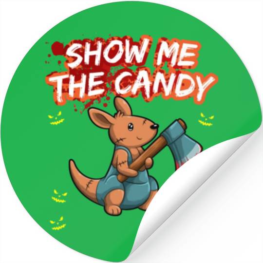 Show Me The Candy Halloween Costume Trick Or Treat Stickers
