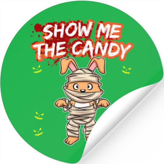 Show Me The Candy Halloween Costume Trick Or Treat Stickers