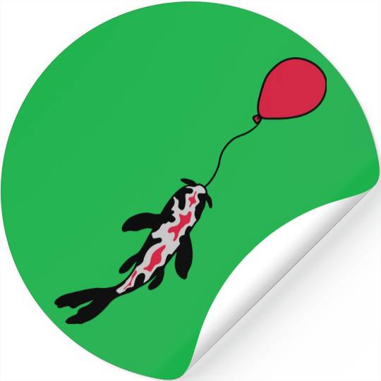 balloon koi fish nishikigoi Stickers