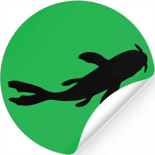 silhouette koi fish nishikigoi Stickers