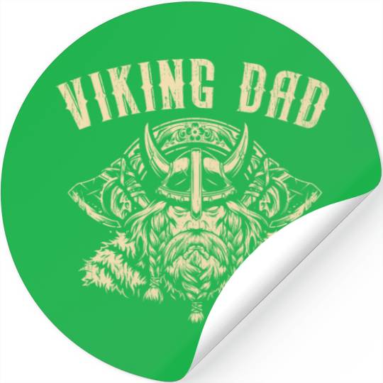 Viking Dad Fathers Day Norse Scandinavian Viking Stickers