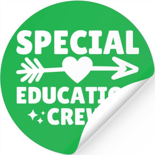 Special Education Crew Teacher Team Stickers