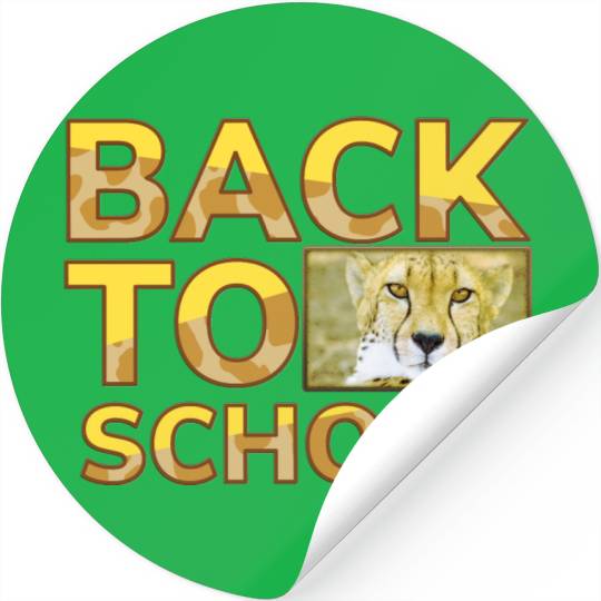 Back to school leopard print Stickers