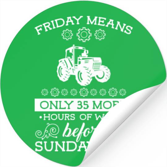 Farmer Farmer Harvest Stickers