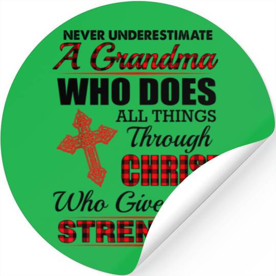 Never underestimate a grandma Stickers