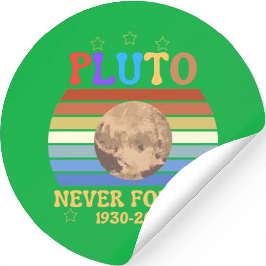 pluto never Forget light Stickers