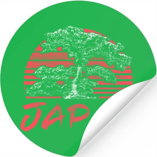 Japan Cherry Blossom Country Stickers