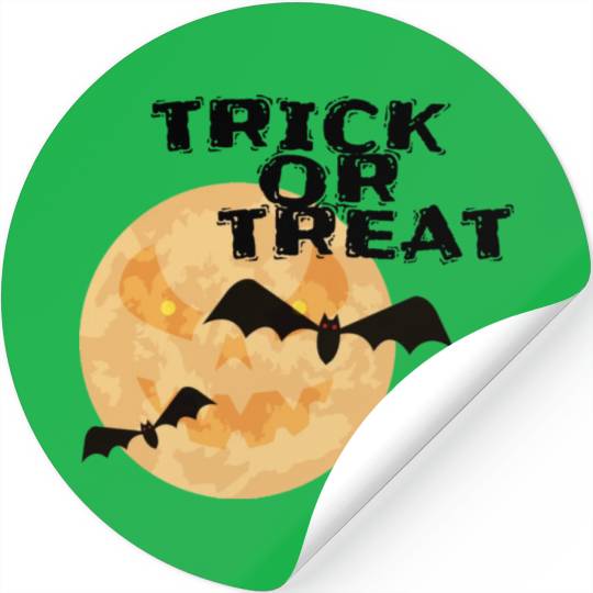 Trick or treat Halloween Stickers