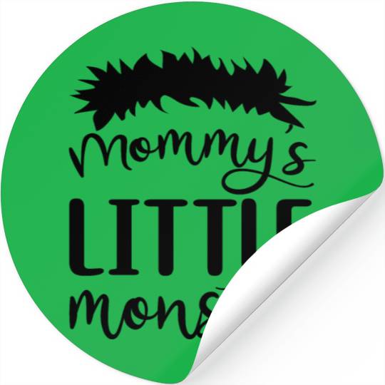 Mommy's Little Monster Boys Creepy Halloween 2022 Stickers