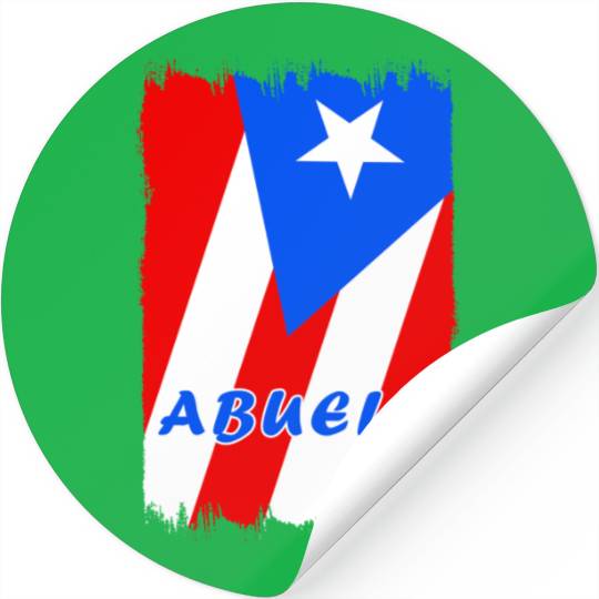 Puerto Rico grandmother flags design Stickers