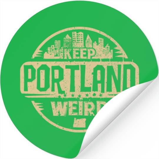 Keep Portland Oregon Weird Funny Stickers