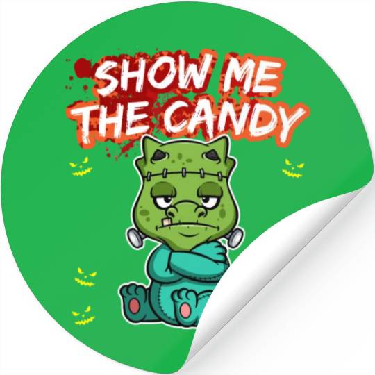 Show Me The Candy Halloween Costume Trick Or Treat Stickers