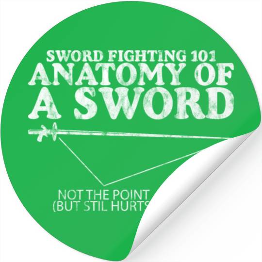 Sword Fighting 101 Anatomy Of A Sword 4 Stickers