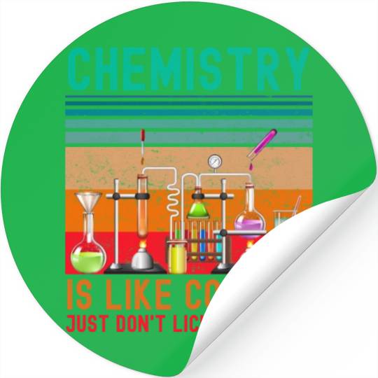 Funny chemistry lab chemical laboratory technician Stickers